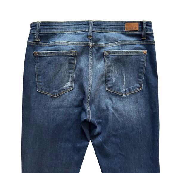 Judy Blue Jeans Womens Sz 15/32 15 32 Blue Skinny Relaxed Fit Stretch High Rise - Picture 12 of 13